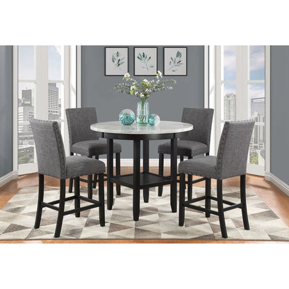 Marian Bar Stool Set of Two with Nailhead Trim