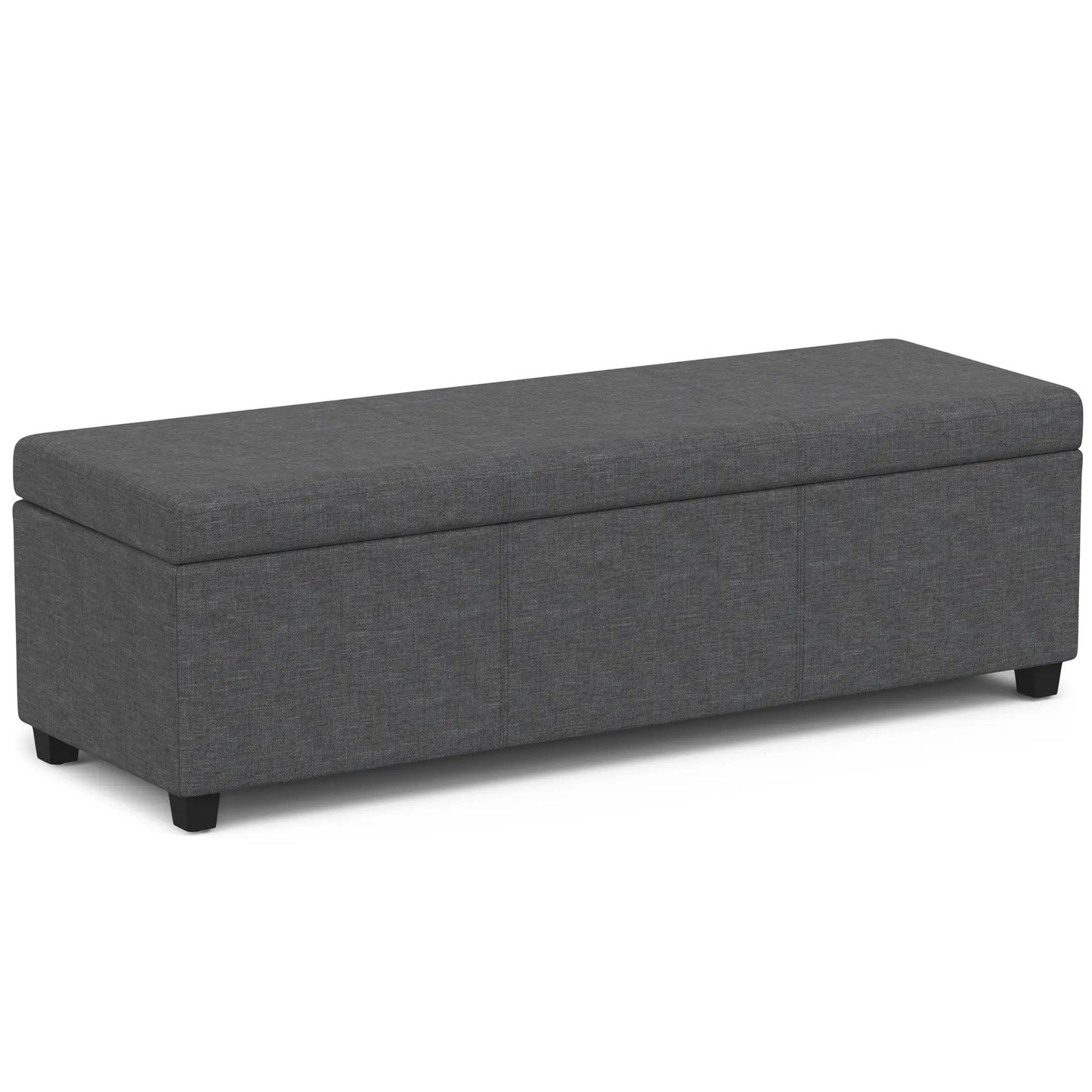 Avalon Multifunctional Storage Ottoman Bench in charcoal gray fabric by Unique Piece Furniture on Tampa Home & Garden Store
