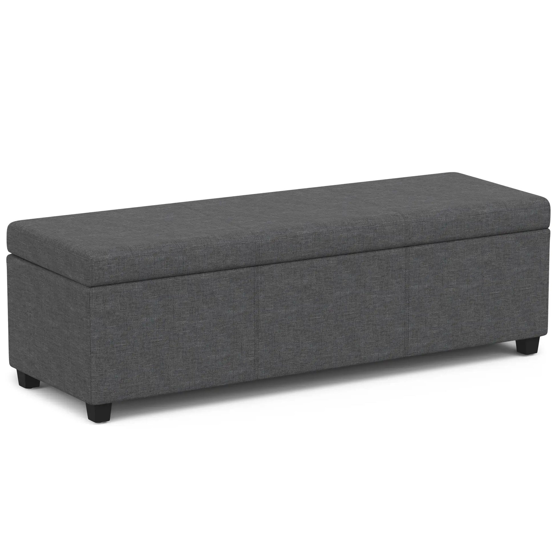 Avalon Multifunctional Storage Ottoman Bench in charcoal gray fabric by Unique Piece Furniture on Tampa Home & Garden Store
