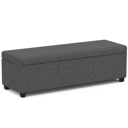 Avalon Multifunctional Storage Ottoman Bench in charcoal gray fabric by Unique Piece Furniture on Tampa Home & Garden Store