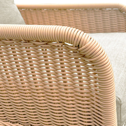 Contemporary Minimalist Wicker Rocking Chair with Soft Cushions by HouseOfZazla on Tampa Home & Garden Store