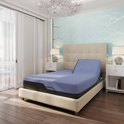 12in Refresh Flex Hybrid Mattress with memory foam and coil support in blue by HouseOfZazla on Tampa Home & Garden Store