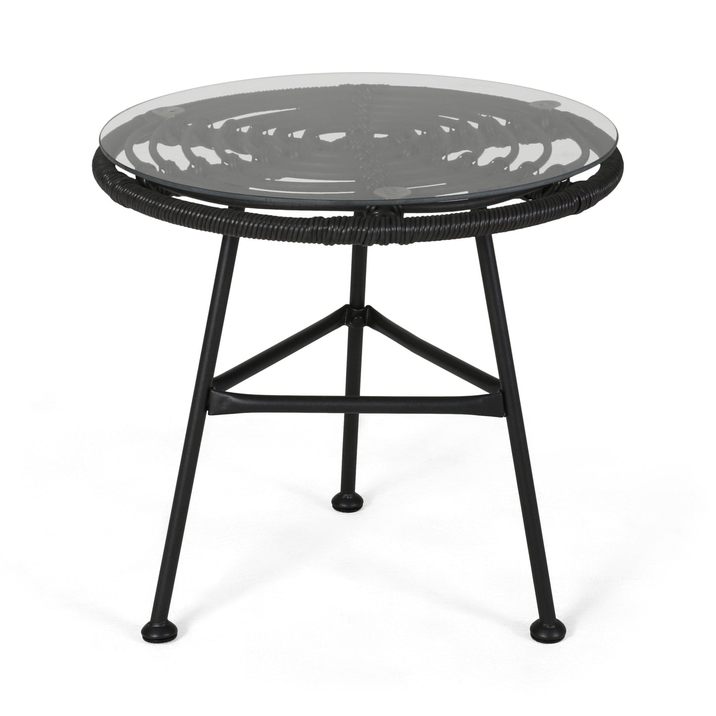 Petrichor Outdoor Side Table with Steel Frame