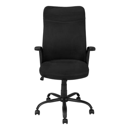 Office chair black fabric with adjustable height and armrests, 5-star wheeled base on Tampa Home & Garden Store