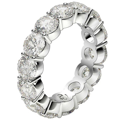 Round Cut Lab Grown Diamond Eternity Ring in 14k White Gold, 6 cttw FG/VS2 by Bids.com on Tampa Home & Garden Store