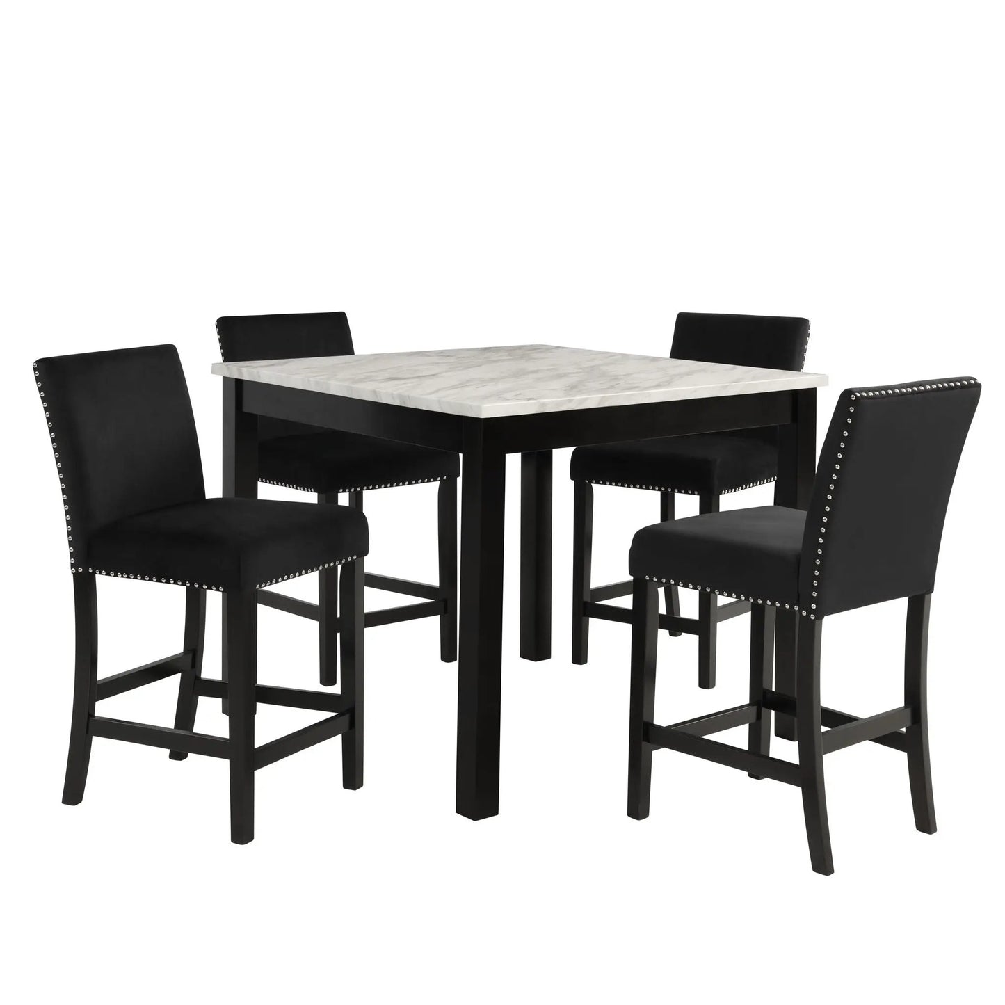 Modern Counter Height 5 Piece Dining Set