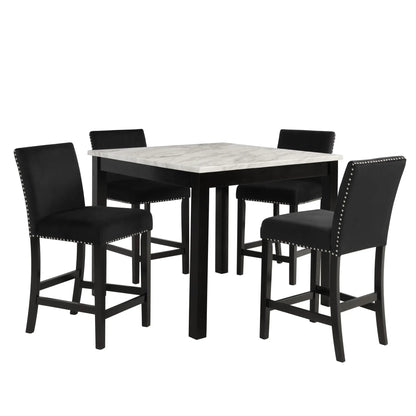 Modern Counter Height 5 Piece Dining Set