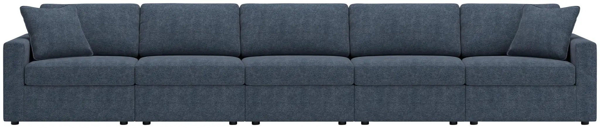 Modmax Ink Sectional five-seat blue fabric sofa by Unique Piece Furniture on Tampa Home & Garden Store
