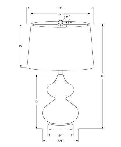 Lighting, Glass, Contemporary Table Lamp with stacked glass base and round shade by HouseOfZazla on Tampa Home & Garden Store