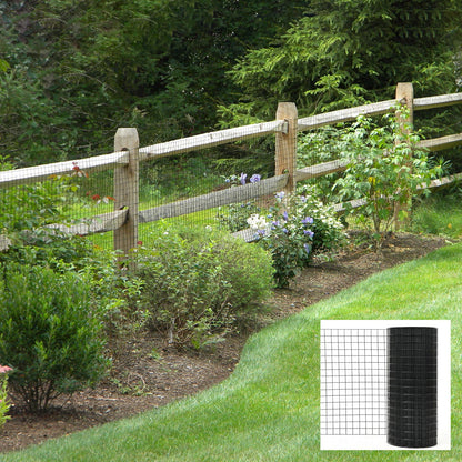 Vinyl coated hardware cloth welded wire fence in black for poultry by HouseOfZazla on Tampa Home & Garden Store