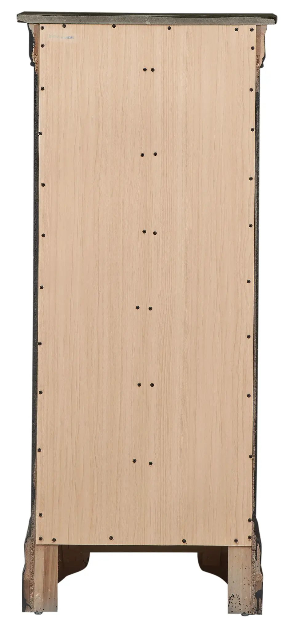 Traditional Lingerie Chest Unique Piece Furniture natural wood with riveted metal accents on Tampa Home & Garden Store