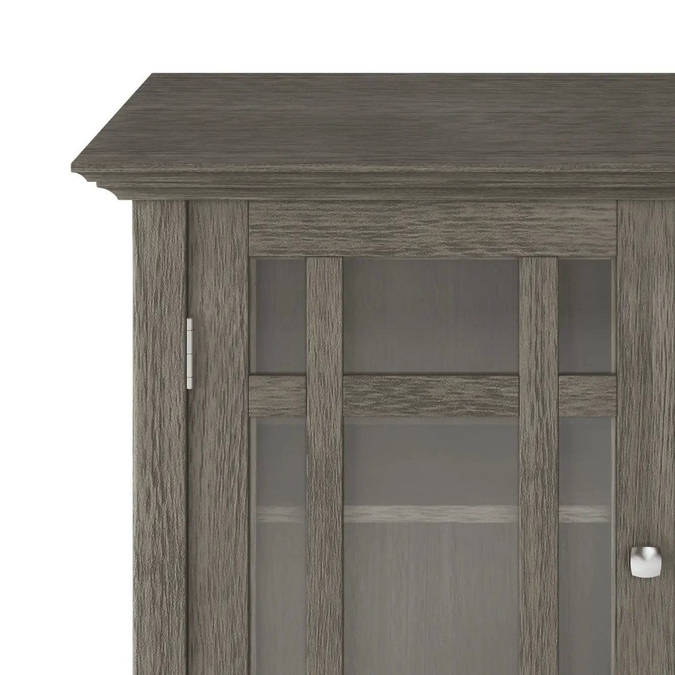Bedford Storage Media Cabinet with Glass Doors