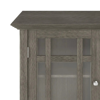 Bedford Storage Media Cabinet with Glass Doors