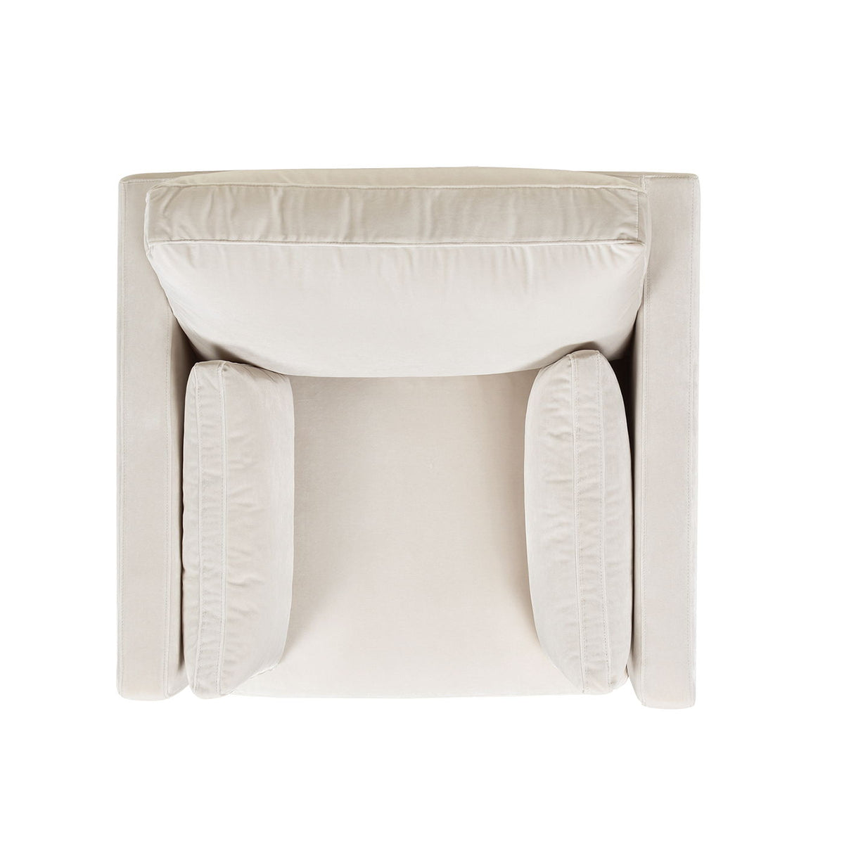 Modern Farmhouse Arm Chair in beige upholstery with reversible cushions by HouseOfZazla on Tampa Home & Garden Store