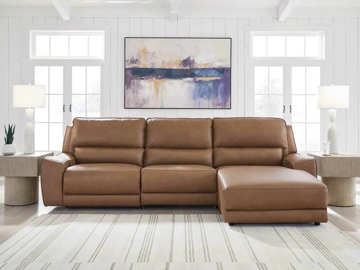 DeepWakes Power Reclining Sectional with Chaise