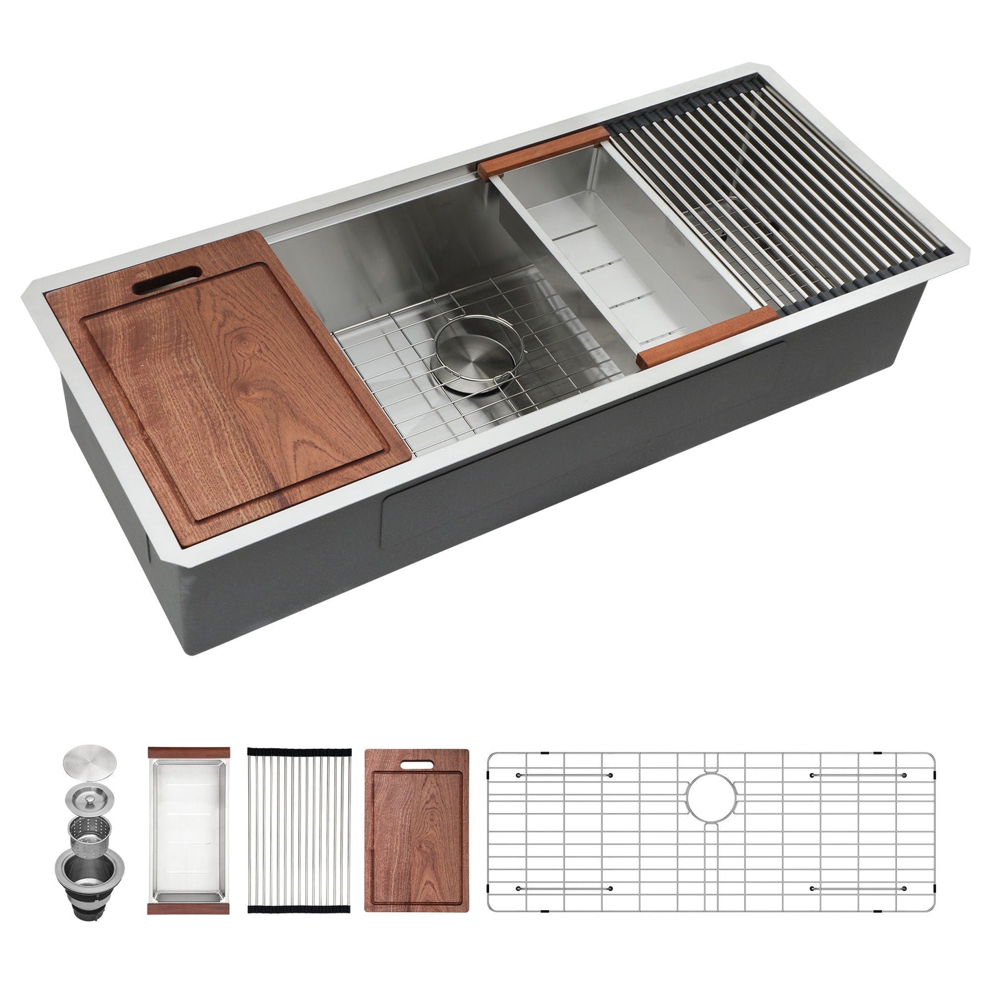 Stainless Steel Undermount Workstation Sink