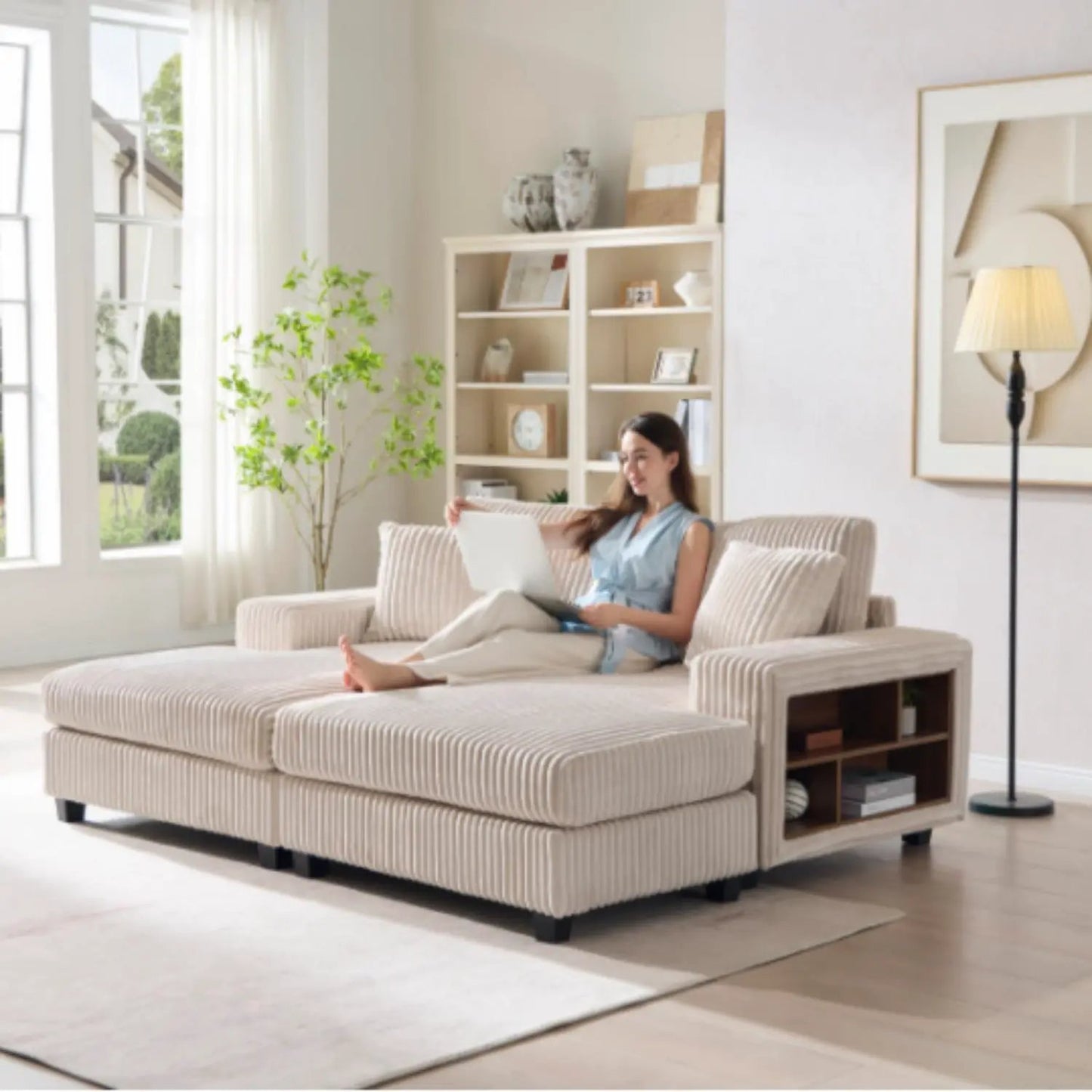Convertible Sectional Sofa Sleeper for Lounge