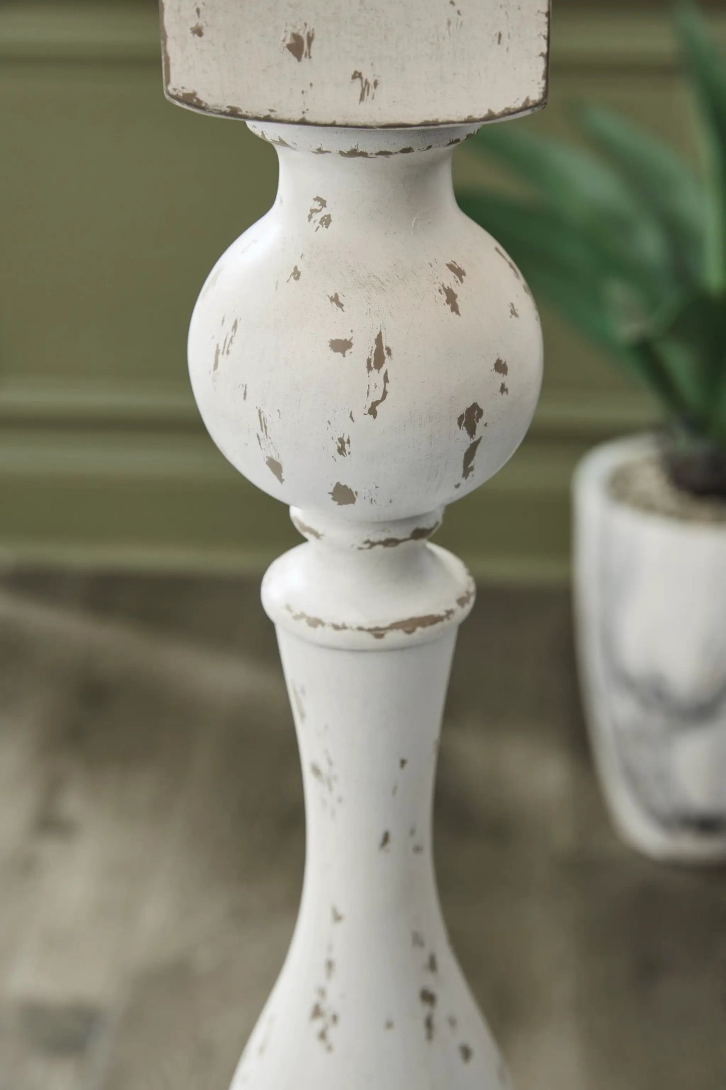 Madsbrook Poly Floor Lamp Antique White Finish