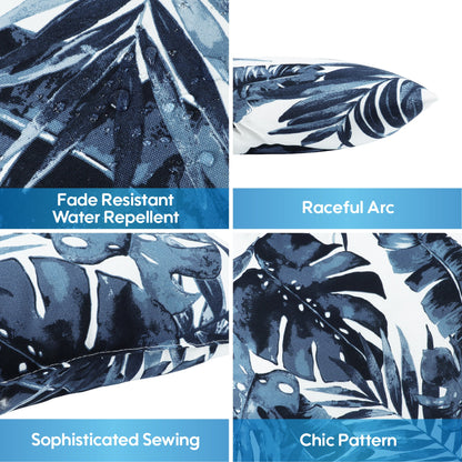 Set of 2 Waterproof Outdoor Throw Pillows