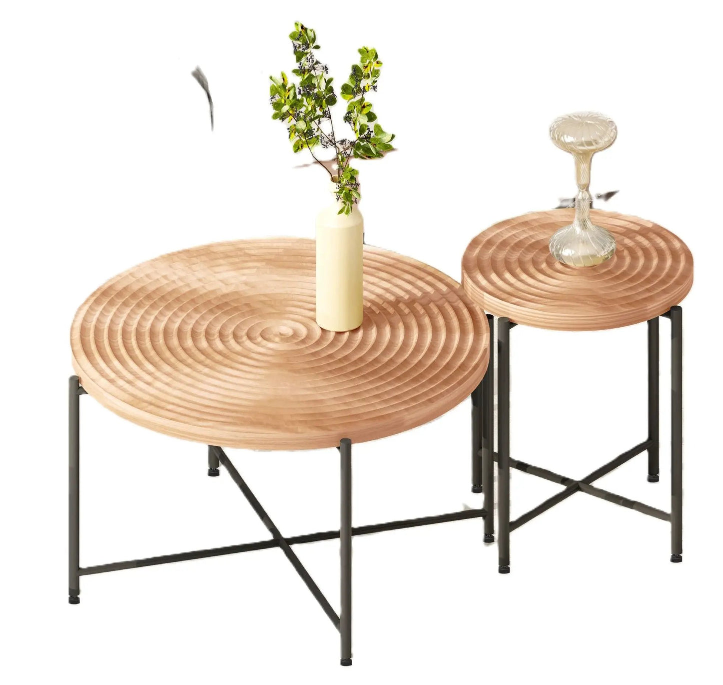 Coffee and End Table Set Waterproof Cover Brown