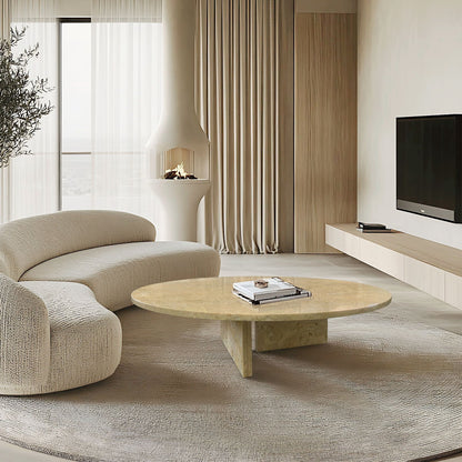 Luxury Marble Coffee Table With Unique Veining