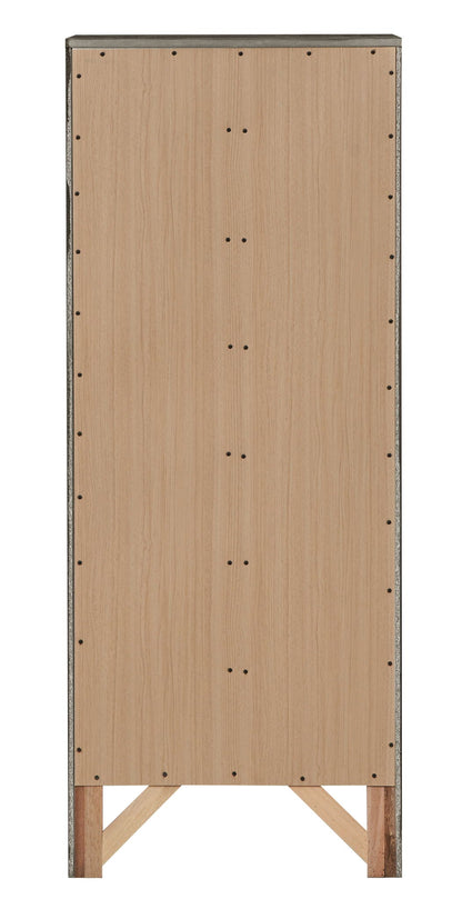 7-drawer lingerie chest natural wood finish with metal frame by HouseOfZazla, sleek storage on Tampa Home & Garden Store