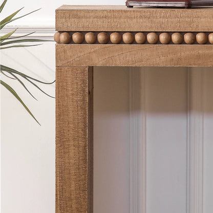 Modern Rustic Wood Coffee Table with Floating Top