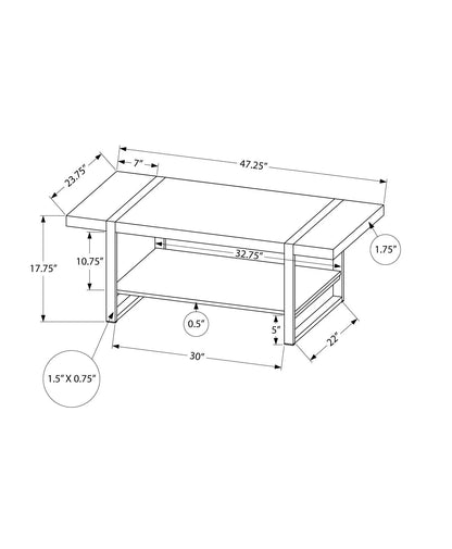 Coffee Table Rectangular Living Room Modern