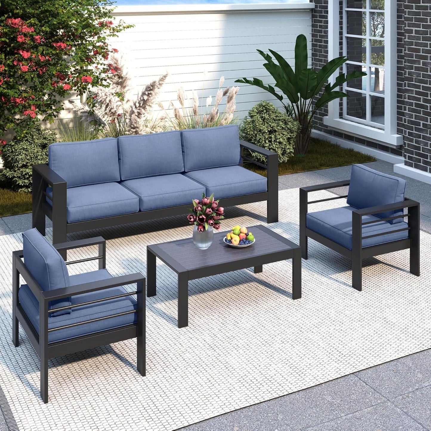 Heavy Duty Patio Set And The Thick Soft Cushions