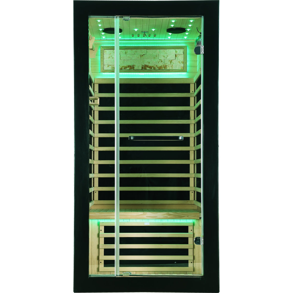 Starlight Ceiling Sauna with carbon plate heating, American White Oak, LED glow HouseOfZazla on Tampa Home & Garden Store
