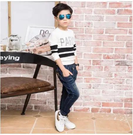Boys' Jeans Korean Style Loose-fitting Pants by FLIPSTYLEZLLC in dark denim on Tampa Home & Garden Store