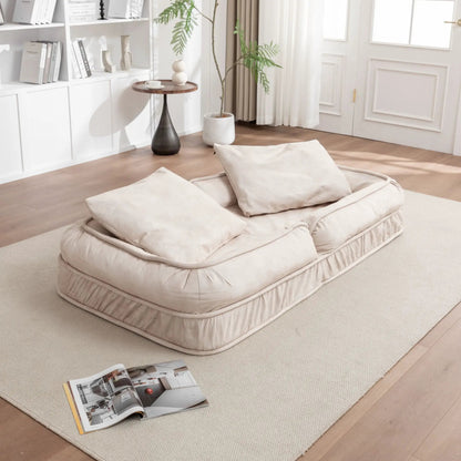 Upholstered Dog Bed and Pets Bean Bag Sofa Pillow