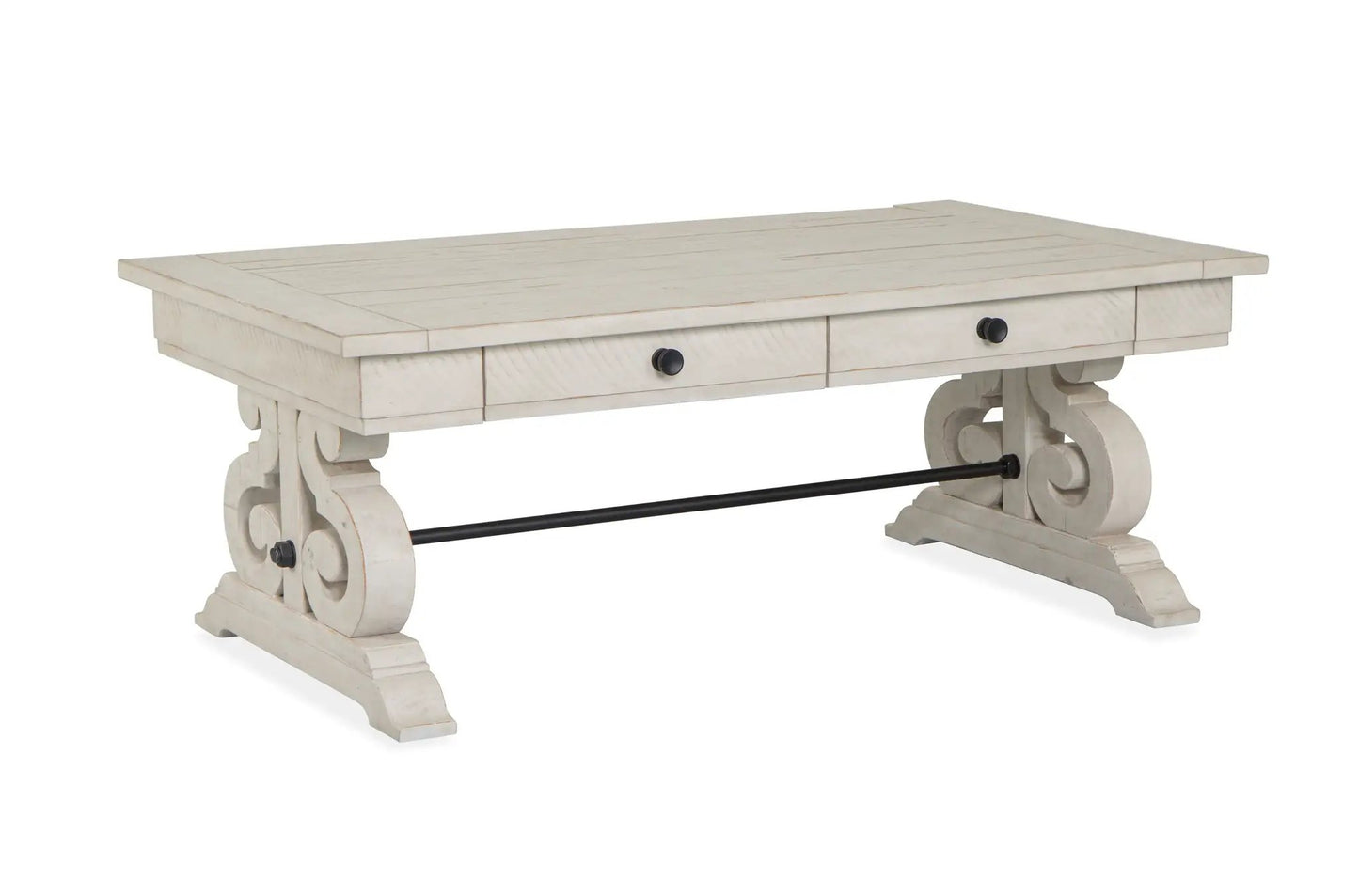 Bronwyn Rectangular Cocktail Table in Alabaster