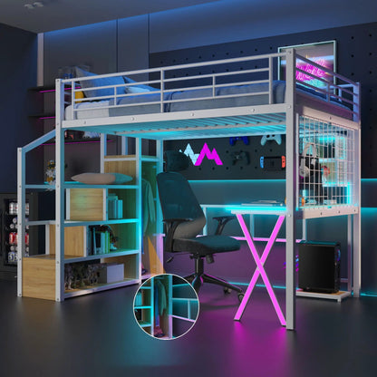 Loft Bed With Built In Workstation and Wardrobe