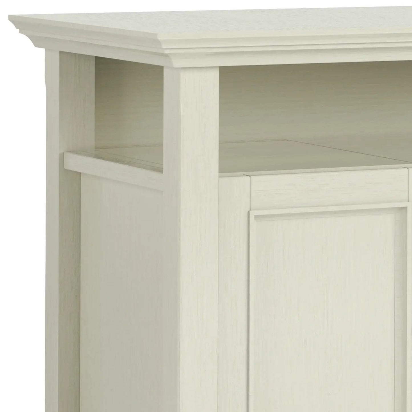 TV media stand Amherst handcrafted in whitewashed wood by Unique Piece Furniture on Tampa Home & Garden Store