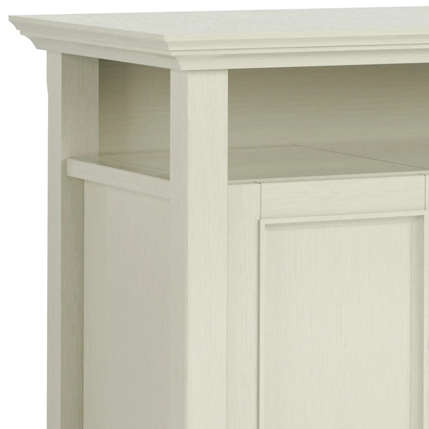 TV media stand Amherst handcrafted in whitewashed wood by Unique Piece Furniture on Tampa Home & Garden Store