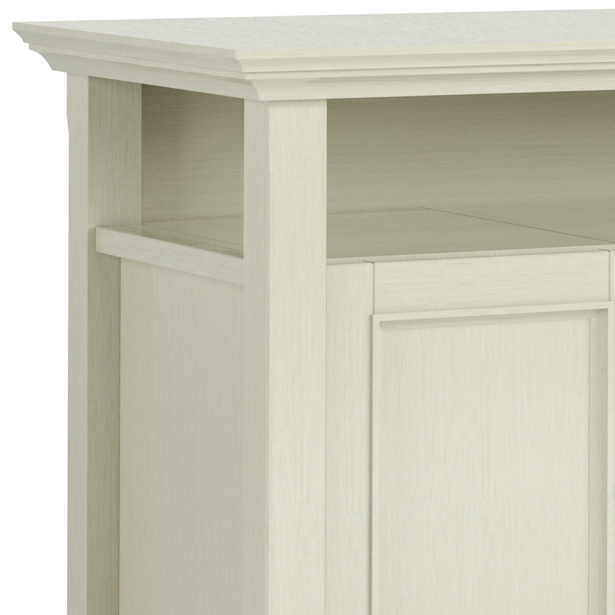 Solid Wood TV Stand with Adjustable Shelves cream finish, HouseOfZazla on Tampa Home & Garden Store
