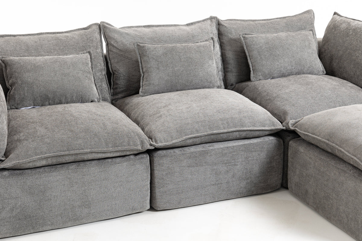 Oversized Modular Cloud Sofa And Cotton Fabric