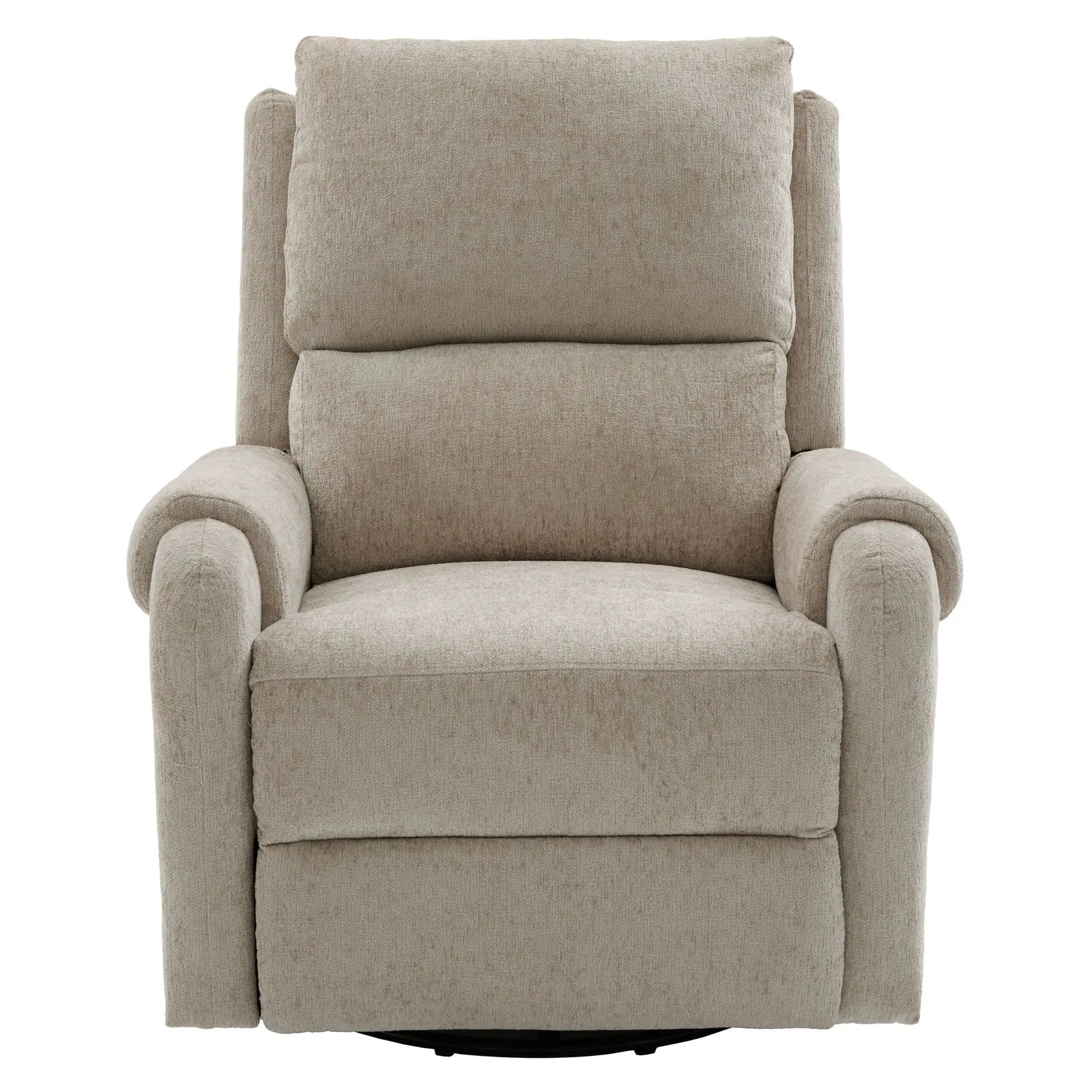 Beige fabric manual recliner massage chair by Unique Piece Furniture with swivel rocker on Tampa Home & Garden Store