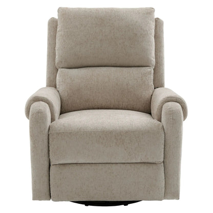 Beige fabric manual recliner massage chair by Unique Piece Furniture with swivel rocker on Tampa Home & Garden Store