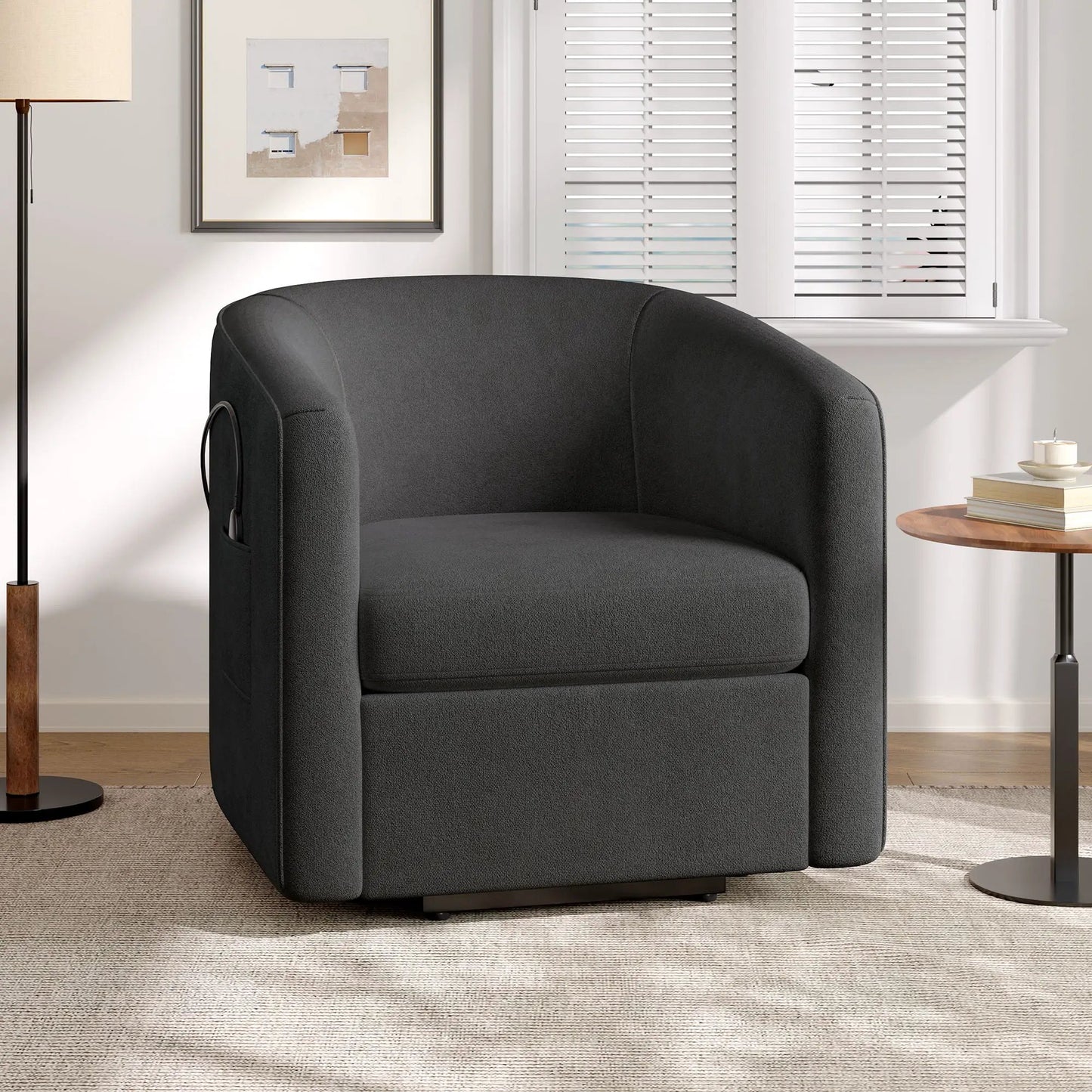 Power Lift Recliner with Footrest and Side Pocket