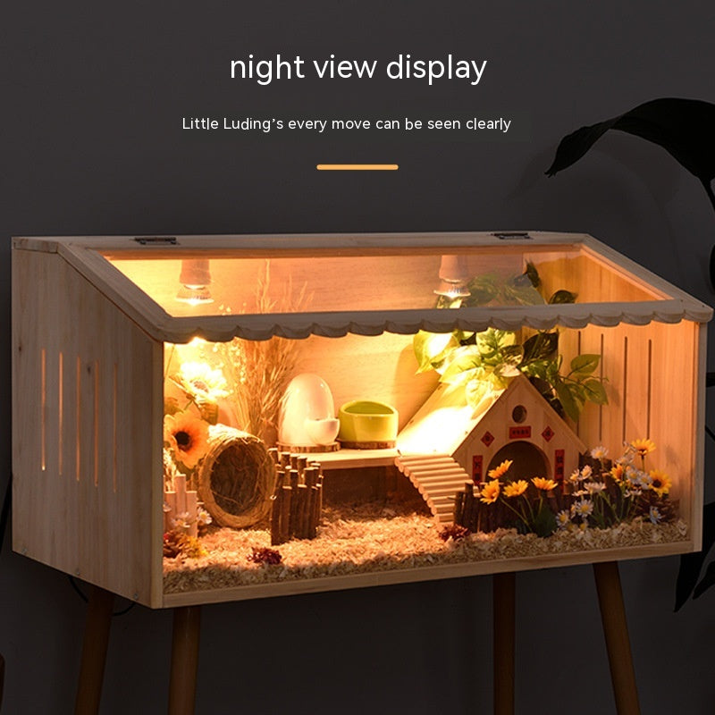 Winter Pet Feeding Incubator wooden cabinet with glass front, warm lighting Sell My Stuff on Tampa Home & Garden Store