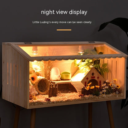 Winter Pet Feeding Incubator wooden cabinet with glass front, warm lighting Sell My Stuff on Tampa Home & Garden Store