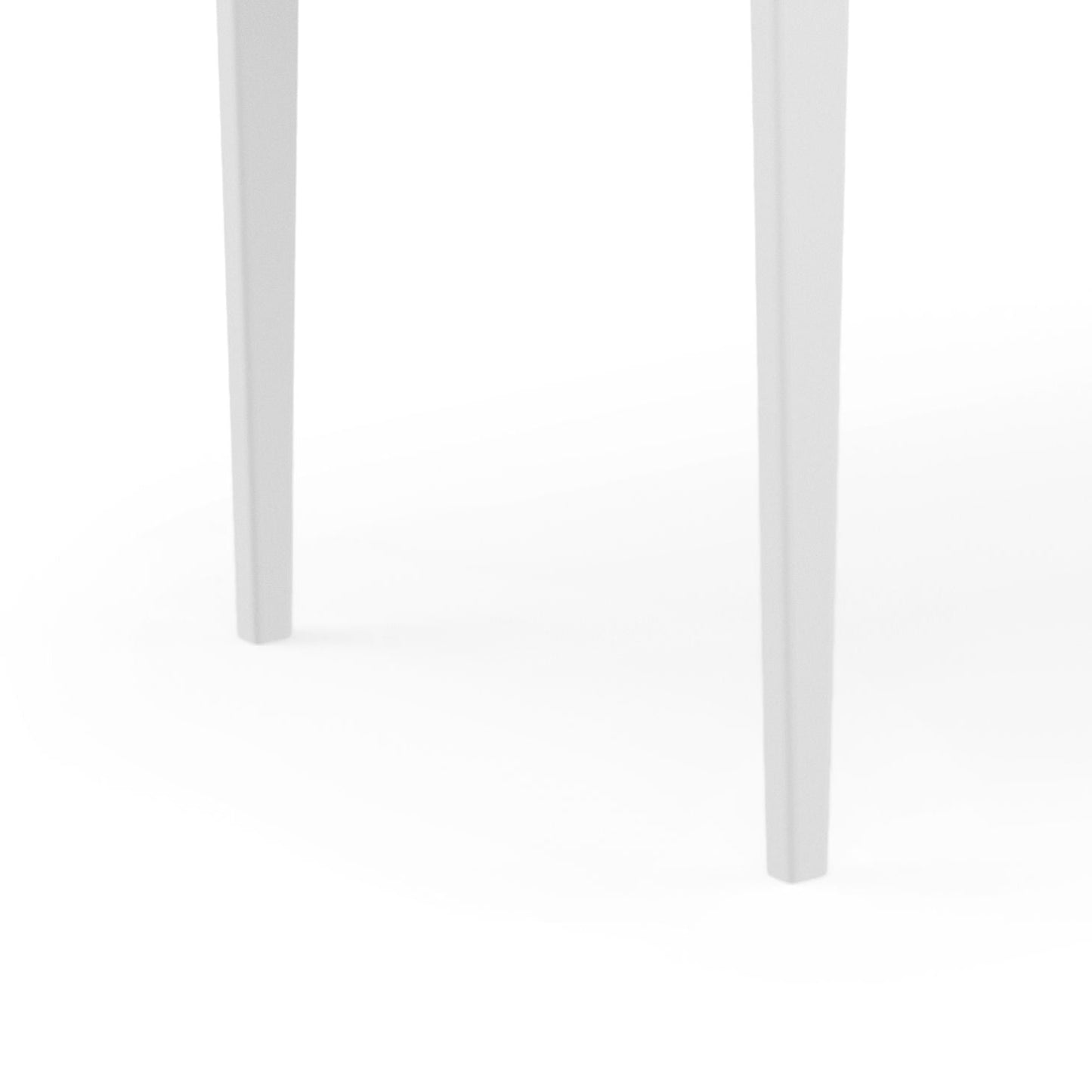 Harper Handcrafted Desk legs in white, tapered Unique Piece Furniture writing desk on Tampa Home & Garden Store