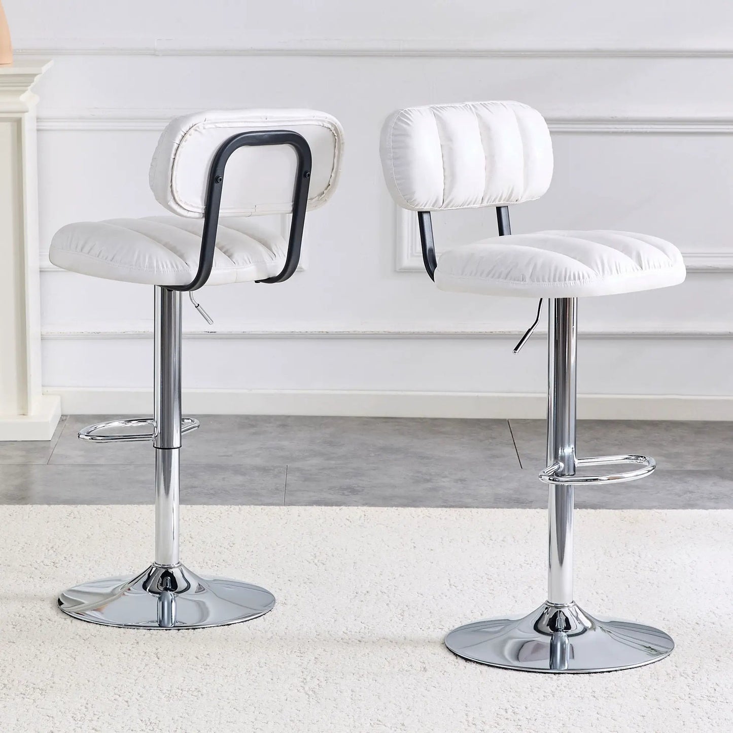 Adjustable Bar Stools With Footrest For Island