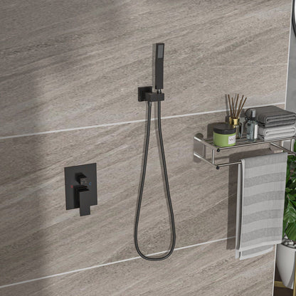 Dual shower head system with 16-inch ceiling mount, gray finish and pressure-balanced valve on Tampa Home & Garden Store