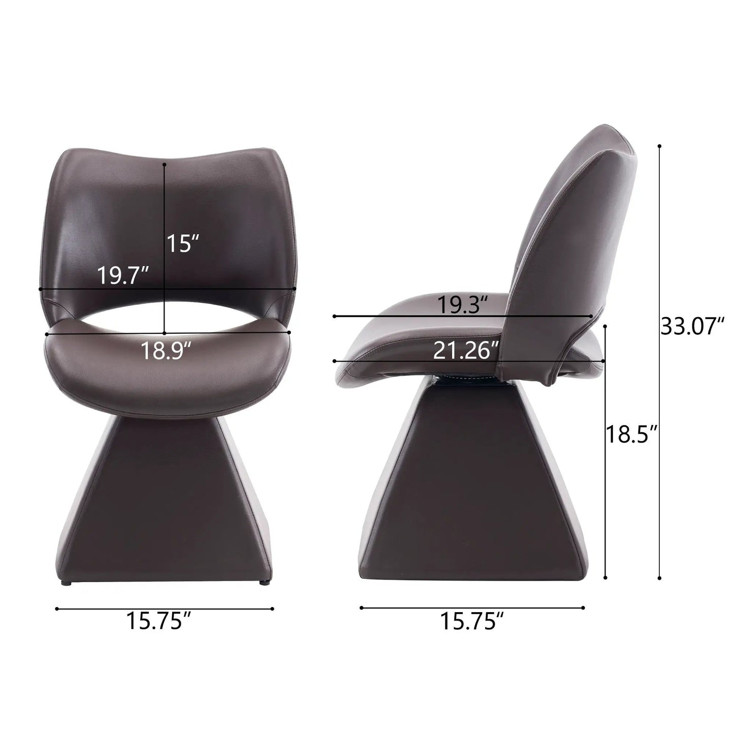 Modern Swivel Dining Chair With High Back