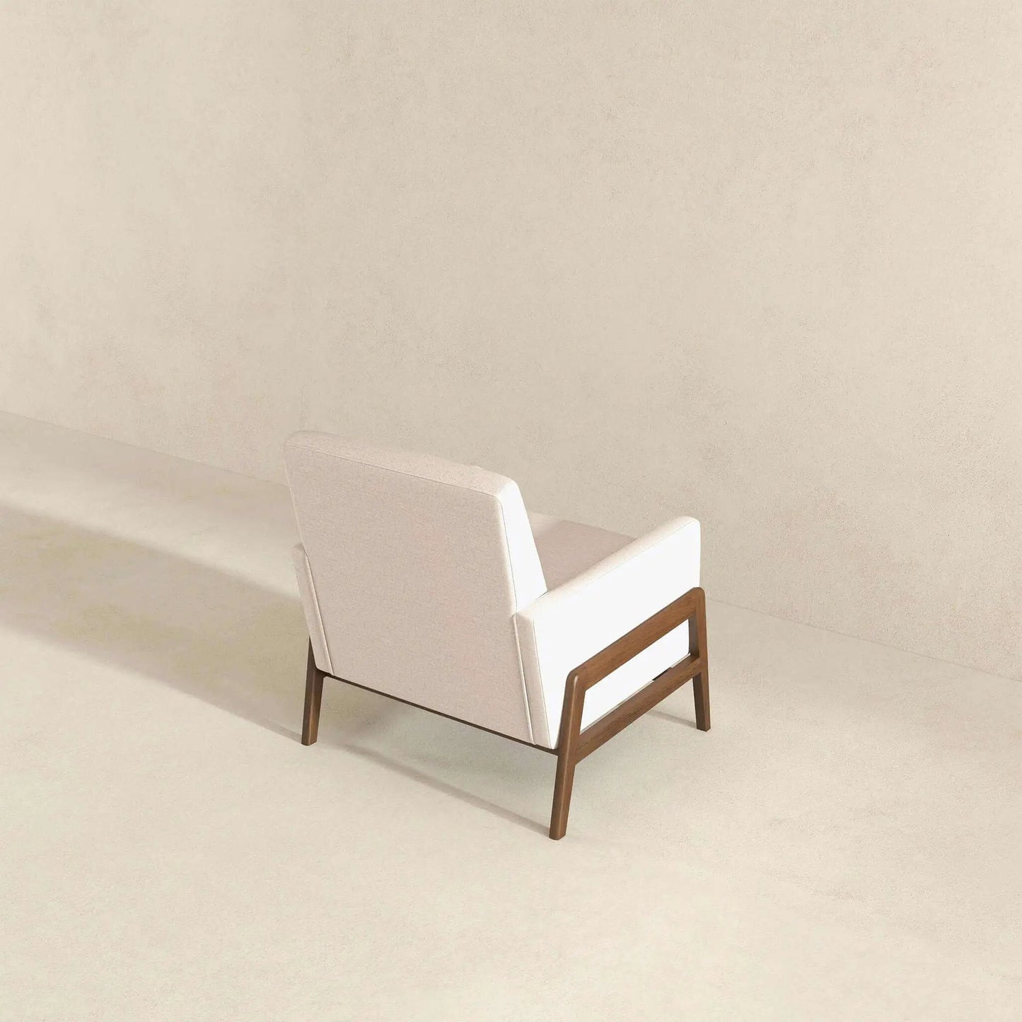Cole Solid Wood Lounge Chair Mid Century Modern