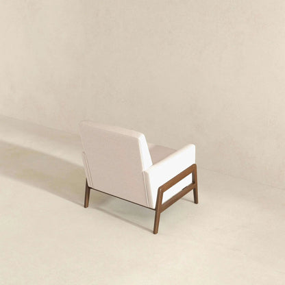 Cole Solid Wood Lounge Chair Mid Century Modern