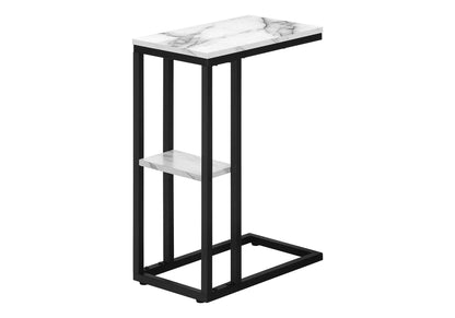 C Shaped Accent Table with Contemporary Design